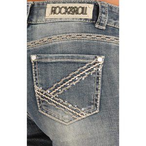 Rock & Roll Cowgirl Mid Rise Bootcut Multi-Stitch